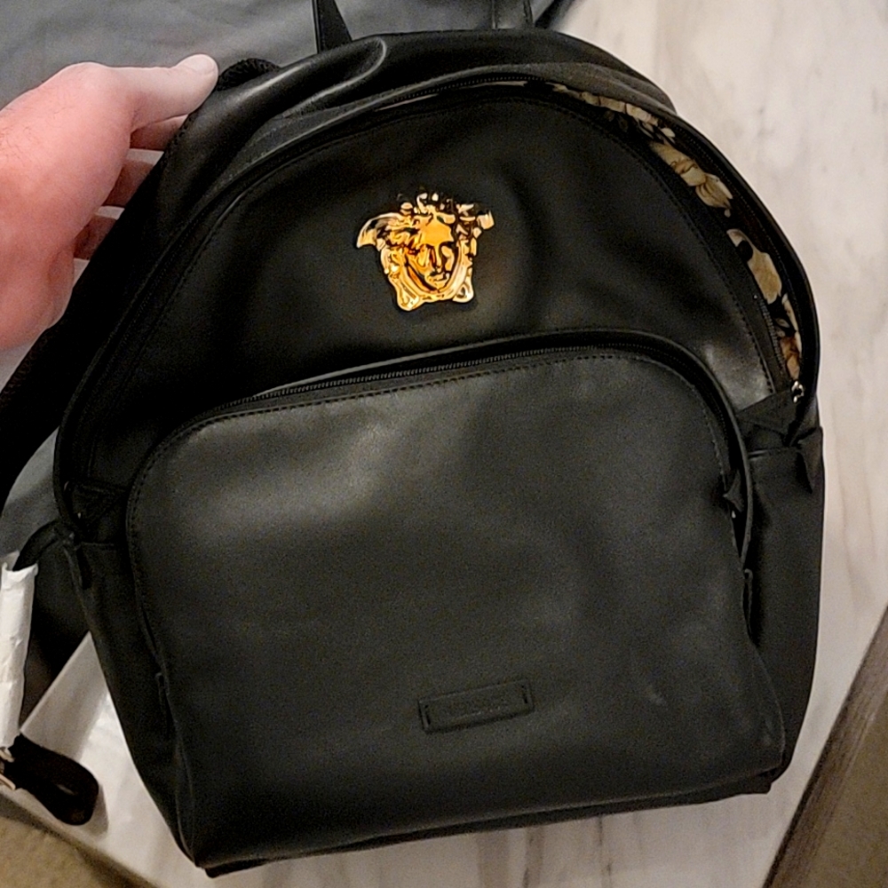 Versace Medusa plaque backpack